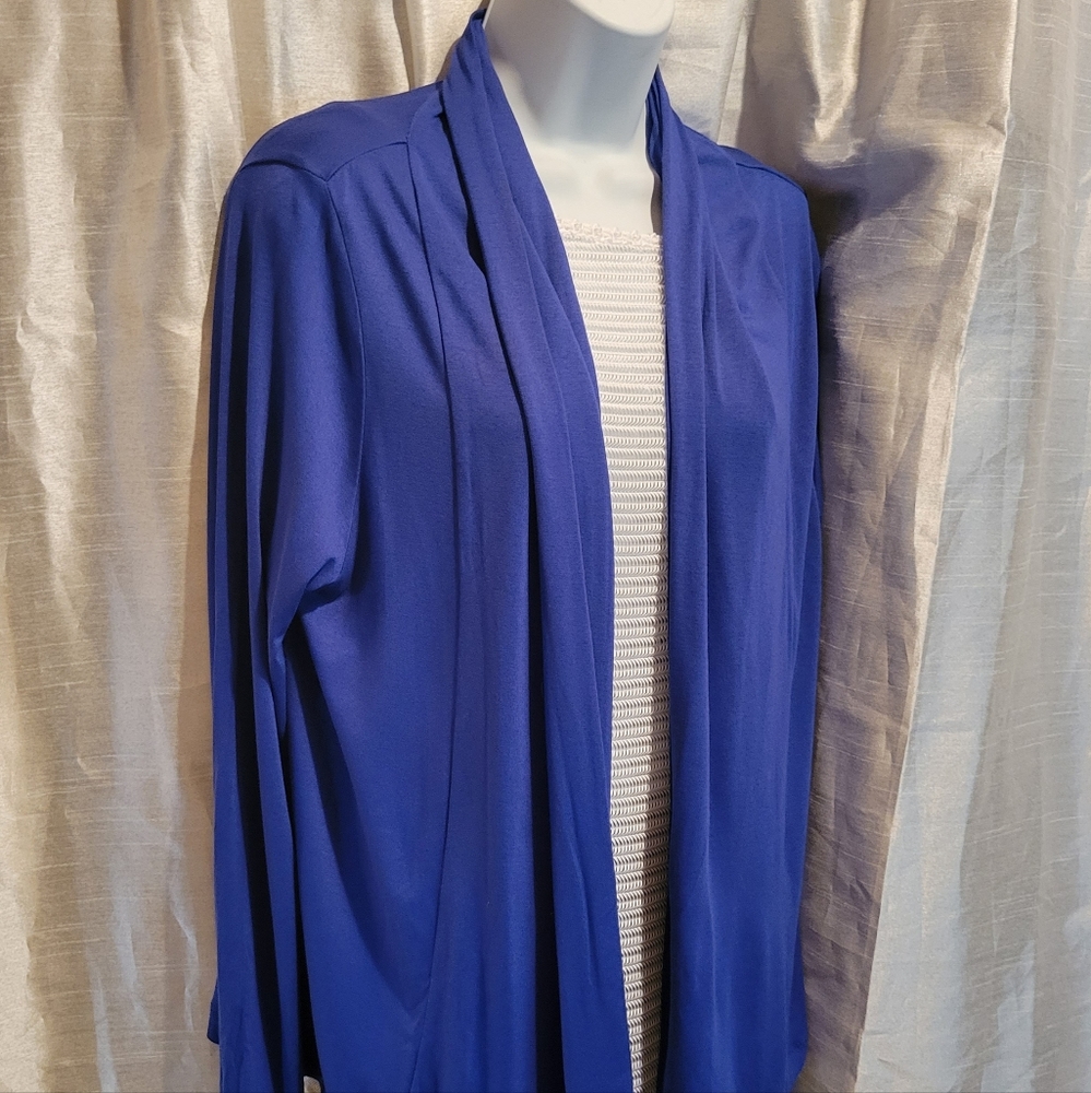 New* Blue Drape Cardigan